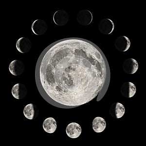 Phases of the Moon,Â Lunar cycle